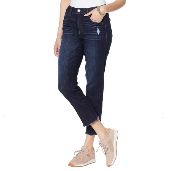 🛑 1 hour sale. NWT. Democracy, Anthropologie “ab solution” Indigo blue jeans - Picture 3 of 13